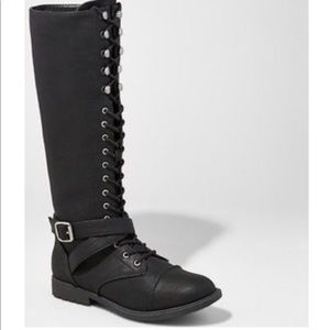 Mossimo Black Lace up boots